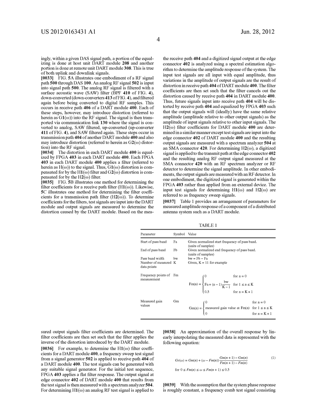 METHOD AND APPARATUS FOR DIGITALLY EQUALIZING A SIGNAL IN A DISTRIBUTED     ANTENNA SYSTEM - diagram, schematic, and image 14