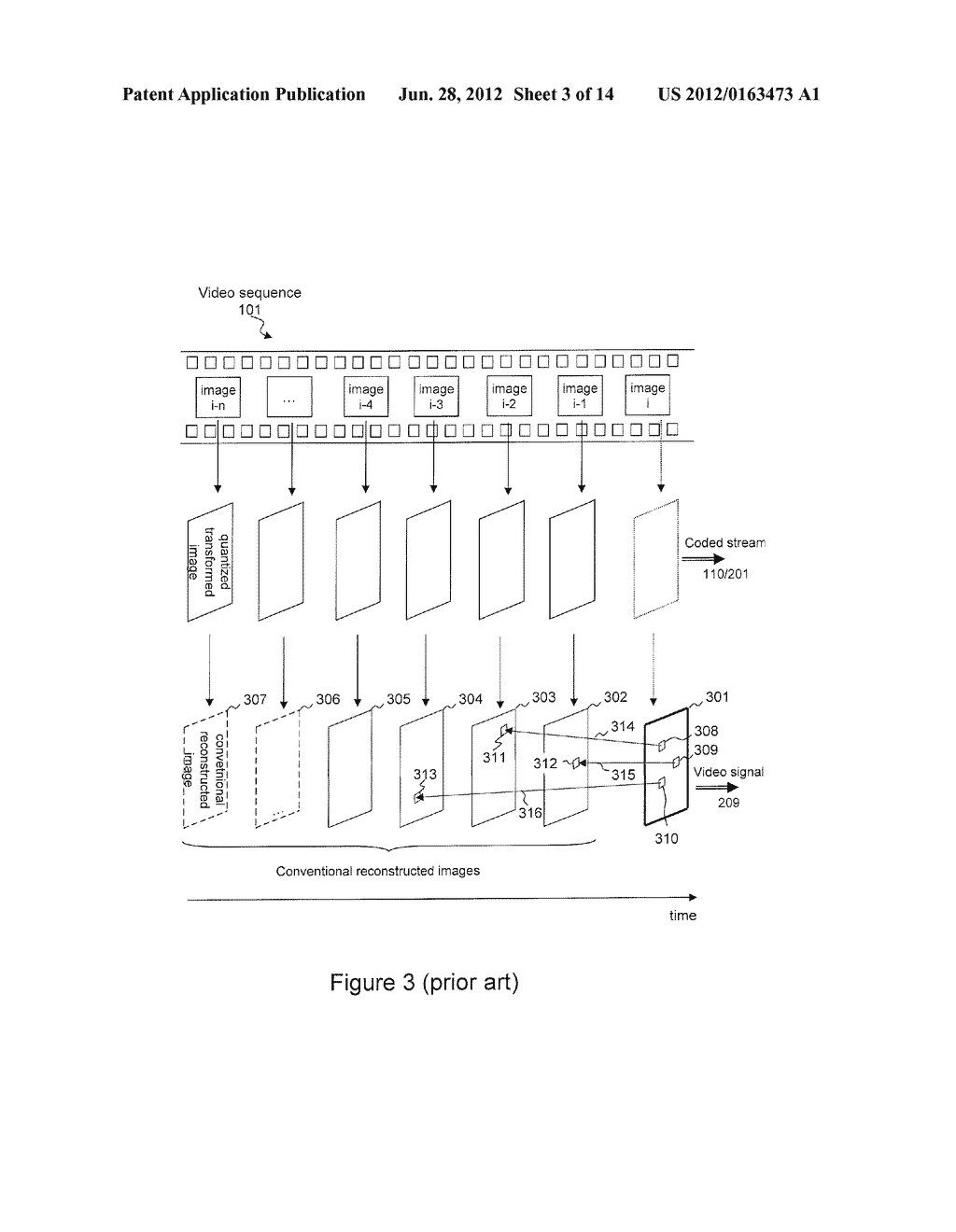 METHOD FOR ENCODING A VIDEO SEQUENCE AND ASSOCIATED ENCODING DEVICE - diagram, schematic, and image 04