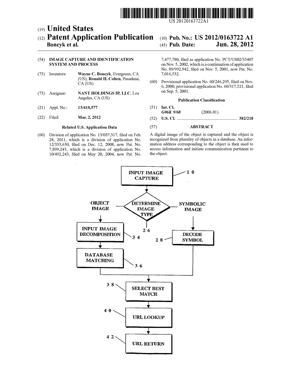 Image Capture and Identification System and Process - diagram, schematic, and image 01