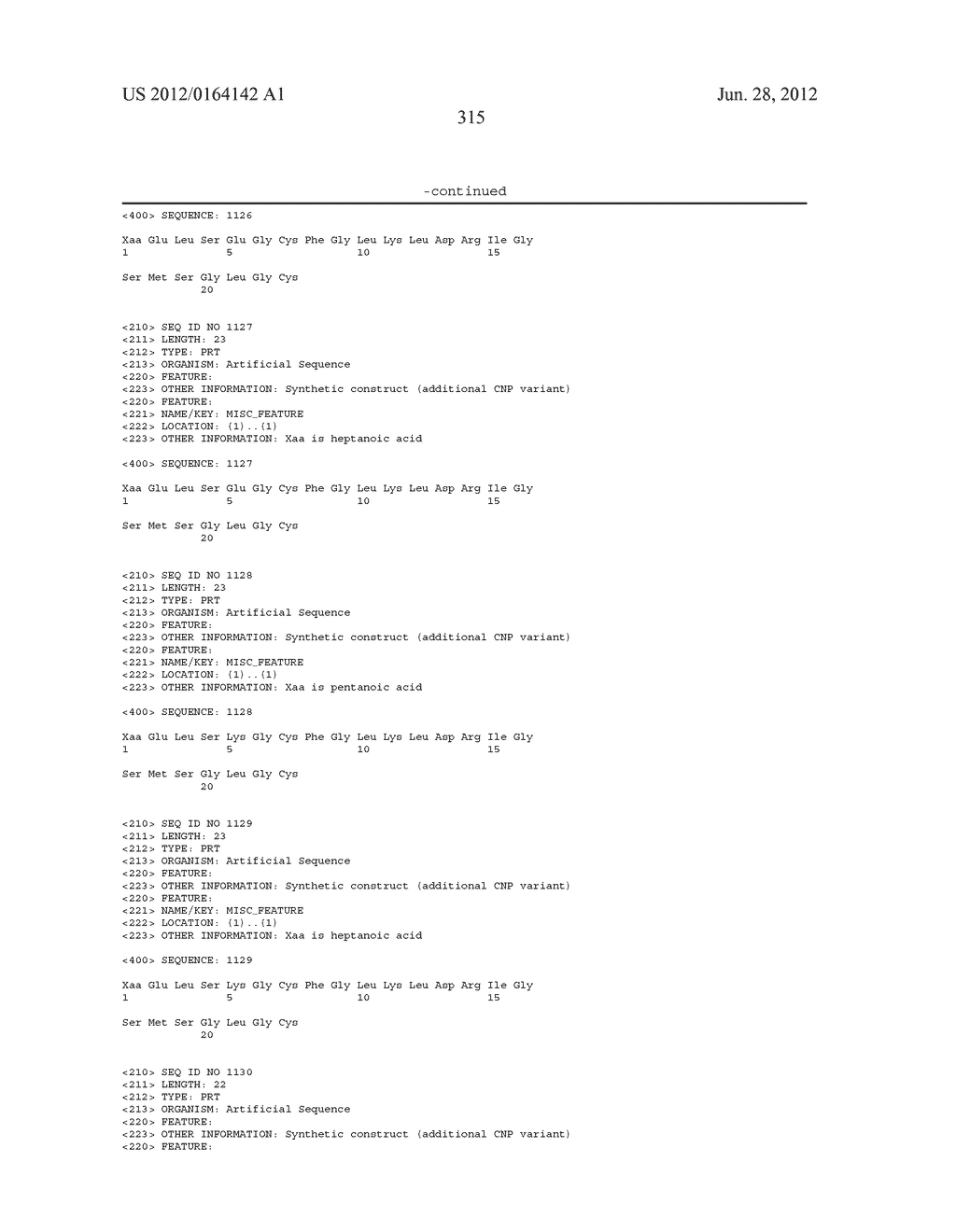 COMPOSITIONS COMPRISING NATRIURETIC PEPTIDES AND METHODS OF USE THEREOF - diagram, schematic, and image 434