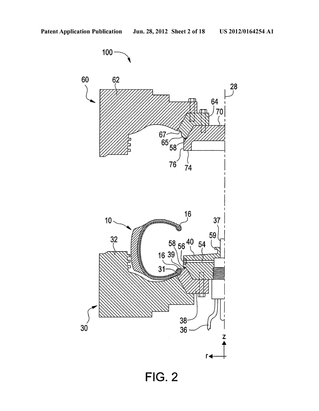 SYSTEMS AND METHODS FOR BLADDERLESS TIRE CURING - diagram, schematic, and image 03