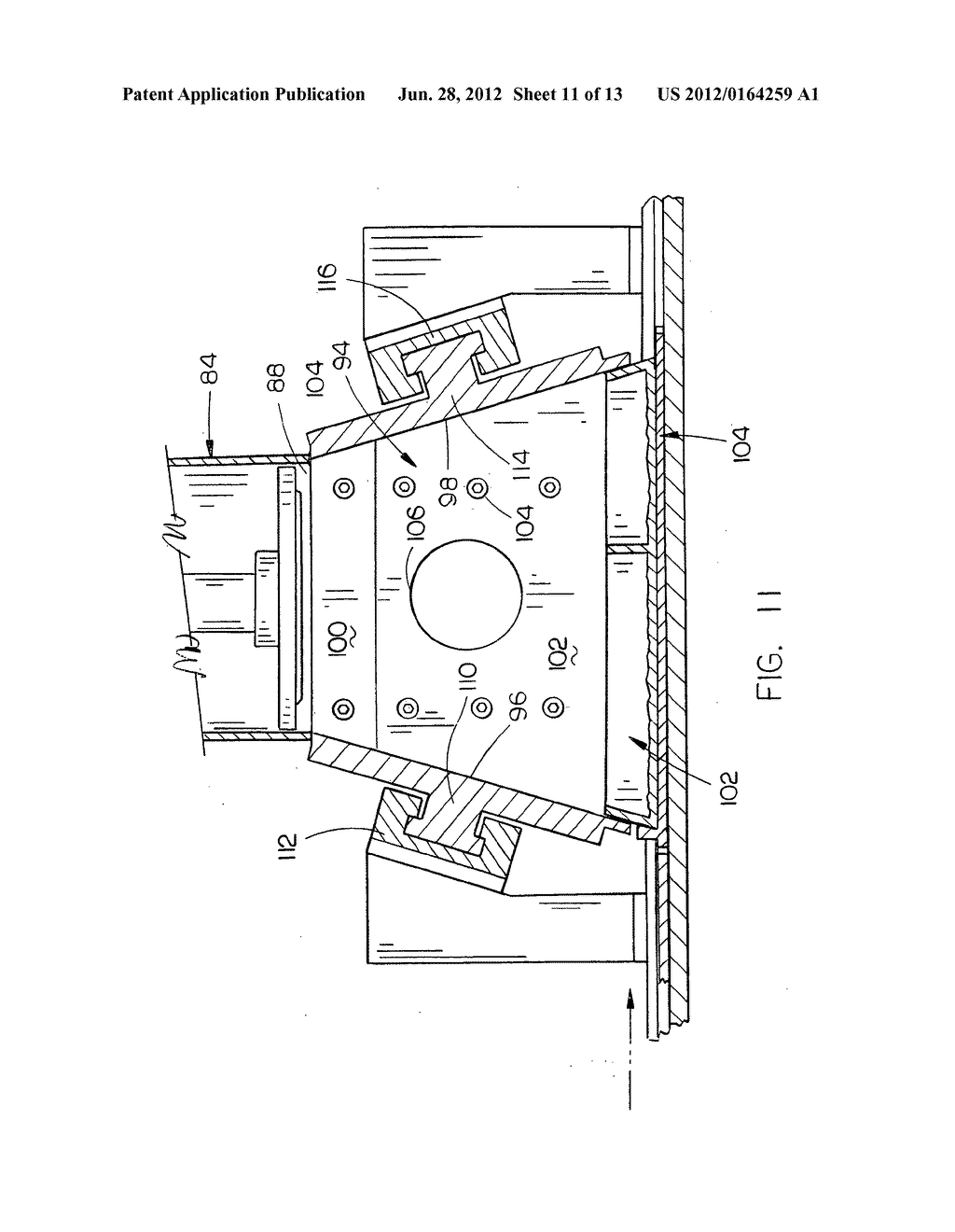 Dry-cast concrete block molding machine - diagram, schematic, and image 12