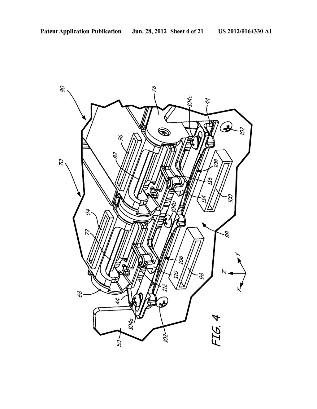 METHOD OF USING PRINT HEAD ASSEMBLY IN FUSED DEPOSITION MODELING SYSTEM - diagram, schematic, and image 05