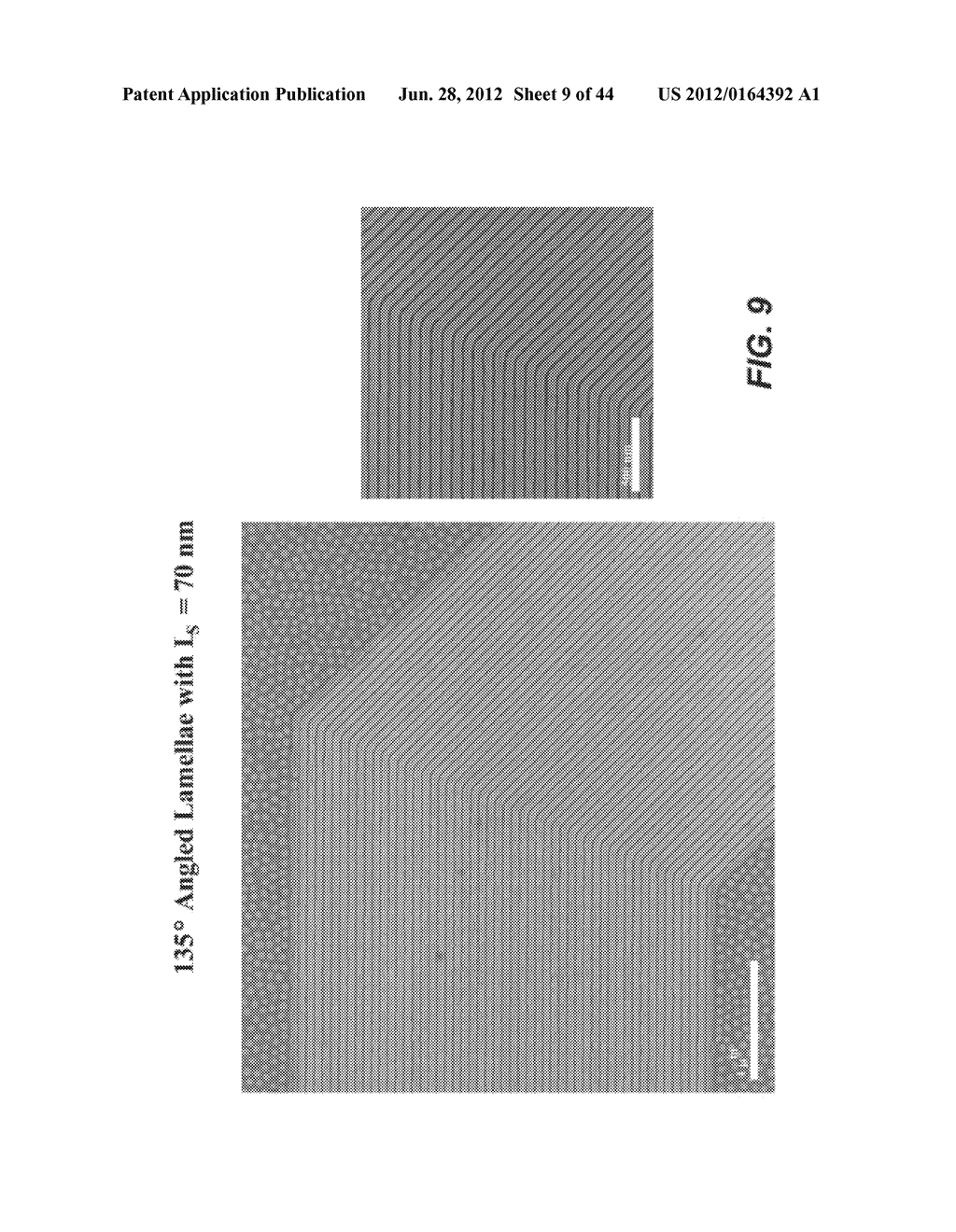 METHODS AND COMPOSITIONS FOR FORMING PATTERNS WITH ISOLATED OR DISCRETE     FEATURES USING BLOCK COPOLYMER MATERIALS - diagram, schematic, and image 10