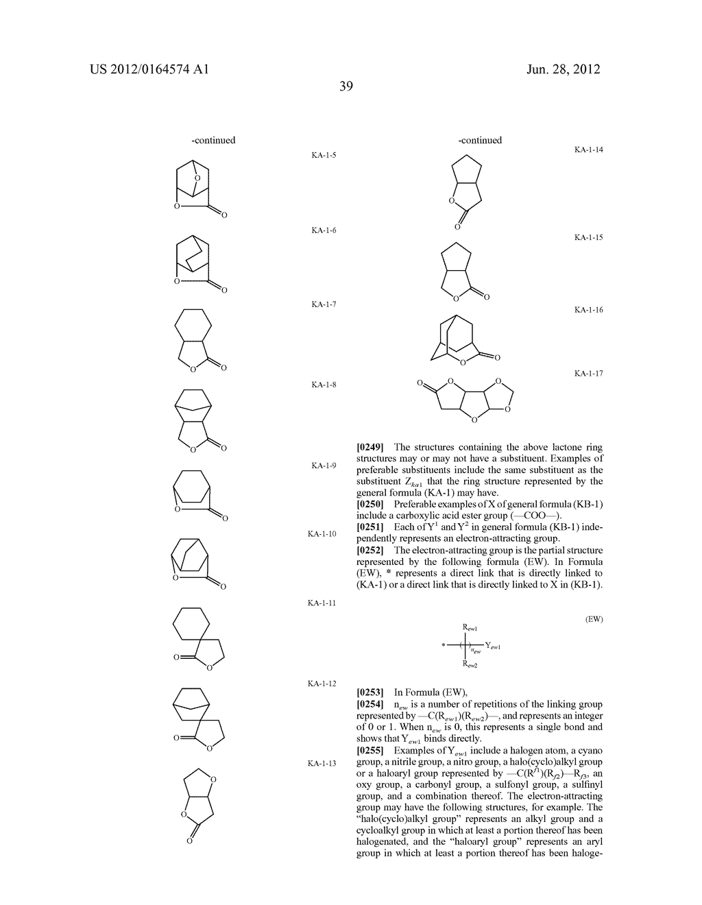 ACTINIC-RAY-SENSITIVE OR RADIATION-SENSITIVE RESIN COMPOSITION, AND     ACTINIC-RAY-SENSITIVE OR RADIATION-SENSITIVE FILM AND PATTERN FORMING     METHOD USING THE SAME - diagram, schematic, and image 40