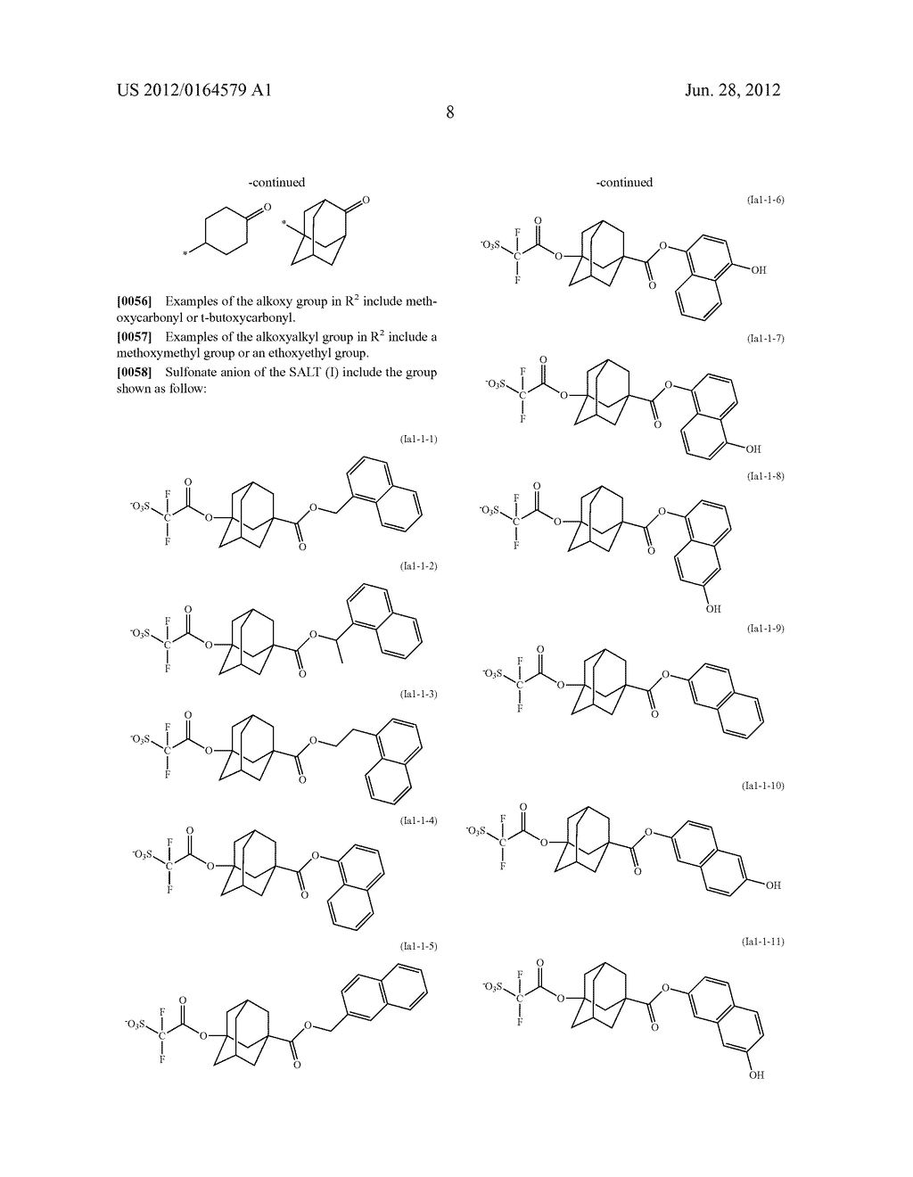 SALT, PHOTORESIST COMPOSITION AND PROCESS FOR PRODUCING PHOTORESIST     PATTERN - diagram, schematic, and image 09