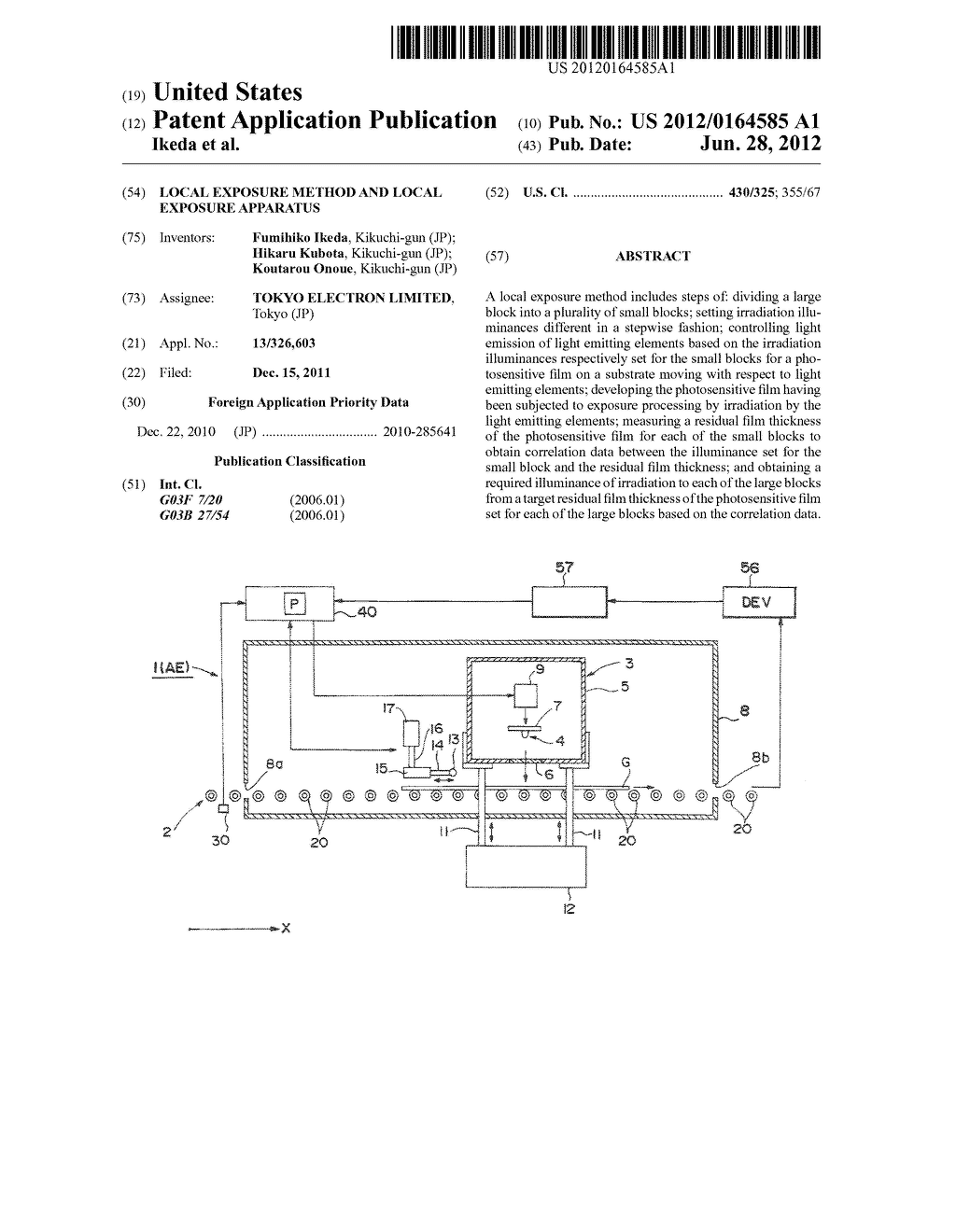 LOCAL EXPOSURE METHOD AND LOCAL EXPOSURE APPARATUS - diagram, schematic, and image 01