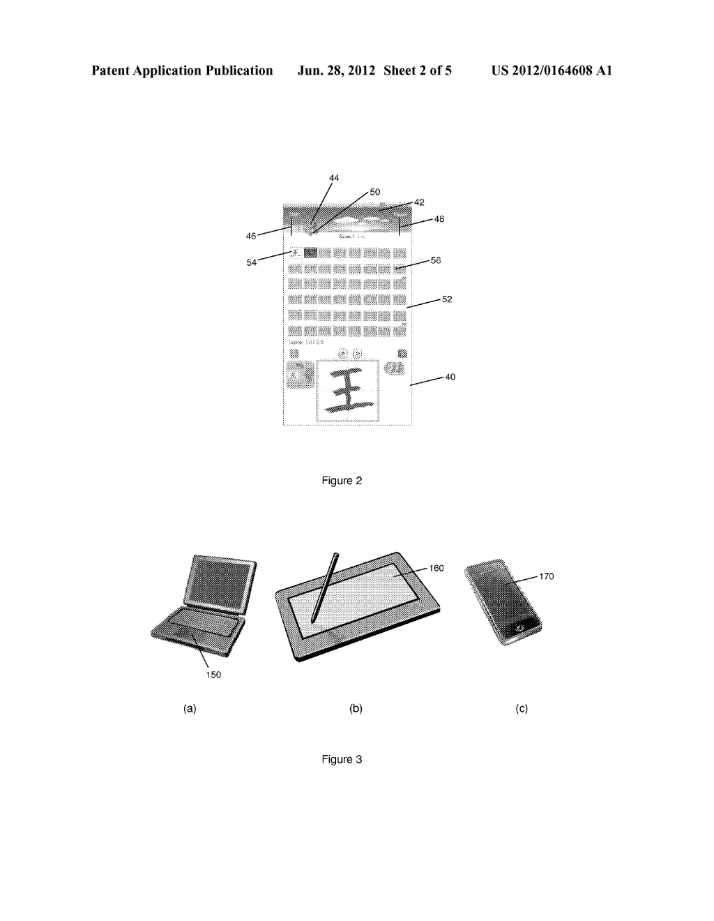 METHODS AND SYSTEM FOR VISUALLY REPRESENTING A RATE OF WRITING A PLURALITY     OF IDENTICAL CHINESE CHARACTERS FOR AT LEAST ONE USER ON A DISPLAY - diagram, schematic, and image 03