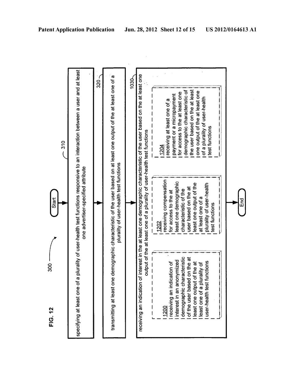 Determining a demographic characteristic based on computational     user-health testing of a user interaction with advertiser-specified     content - diagram, schematic, and image 13