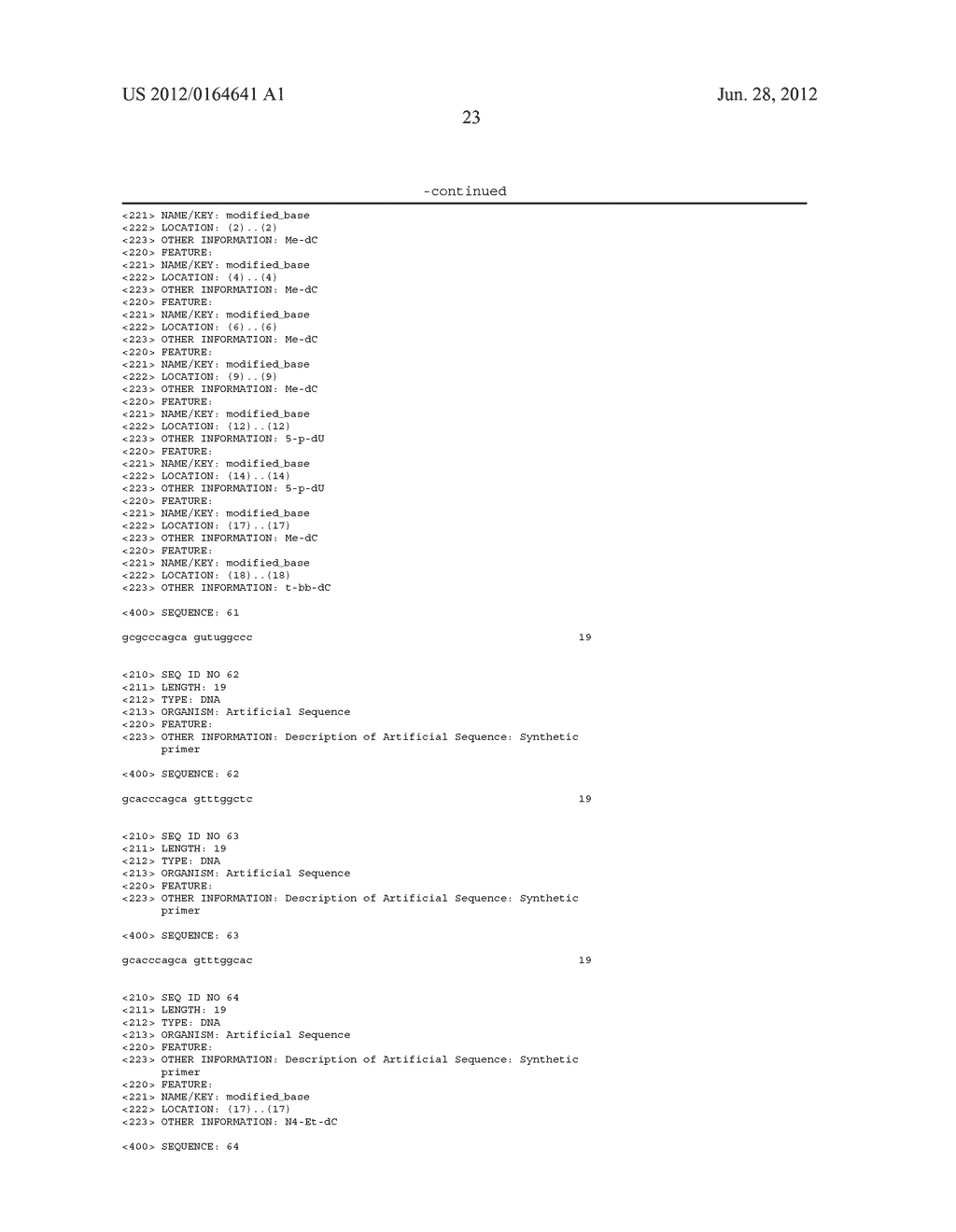 Methods and Compositions for Detecting Mutation in the Human Epidermal     Growth Factor Receptor Gene - diagram, schematic, and image 27