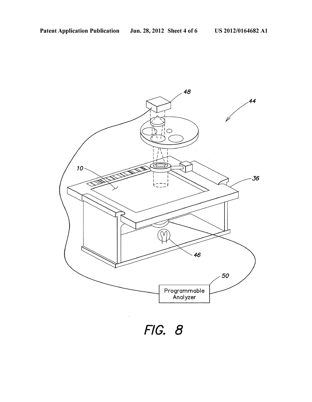 METHOD AND APPARATUS FOR ANALYZING INDIVIDUAL CELLS OR PARTICULATES USING     FLUORESCENT QUENCHING AND/OR BLEACHING - diagram, schematic, and image 05