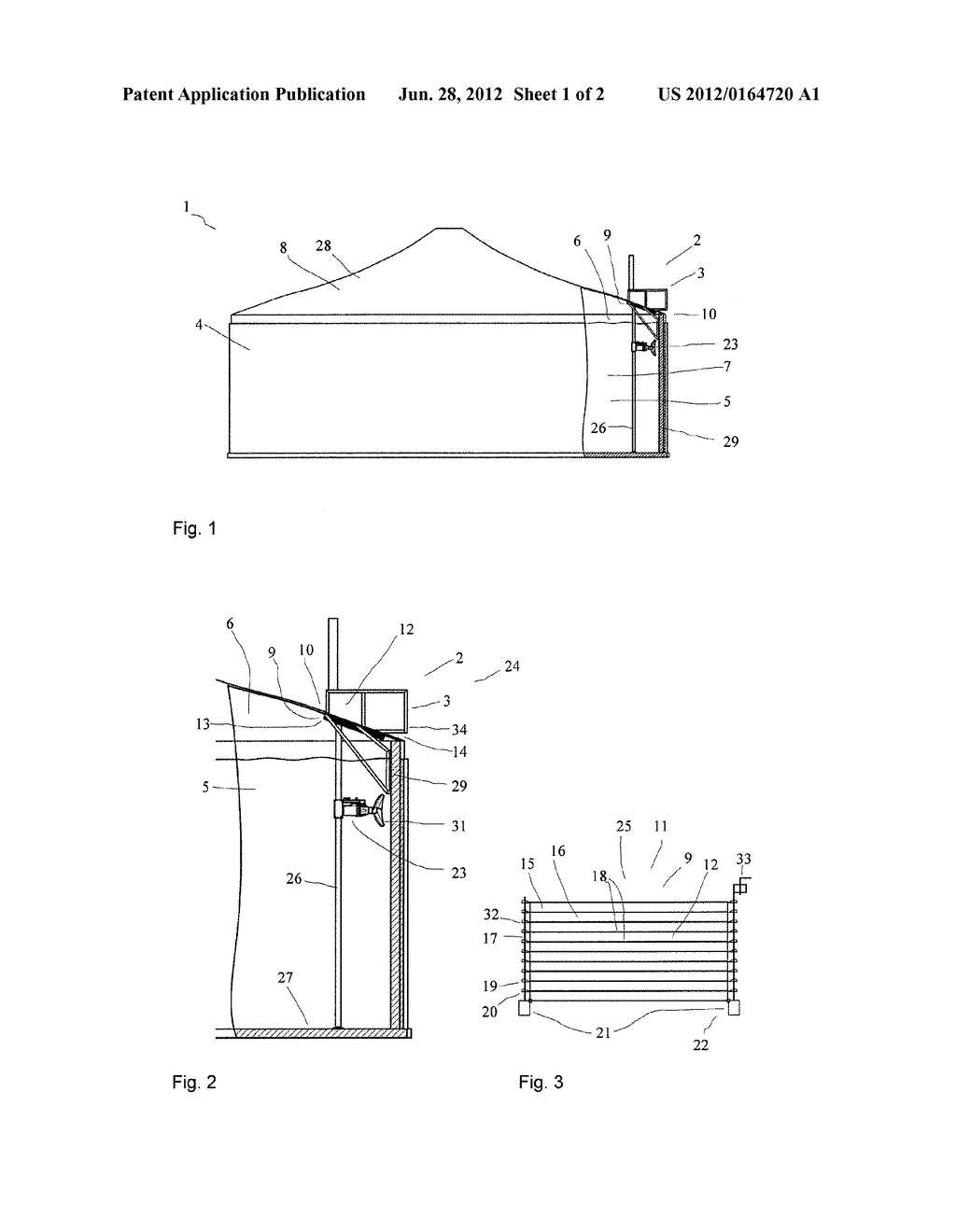 BIOGAS PLANT AND SERVICE DEVICE FOR A BIOGAS PLANT - diagram, schematic, and image 02