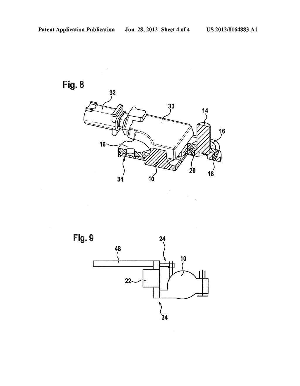 DEVICE FOR SECURING A POST IN A TERMINAL CLAMP - diagram, schematic, and image 05