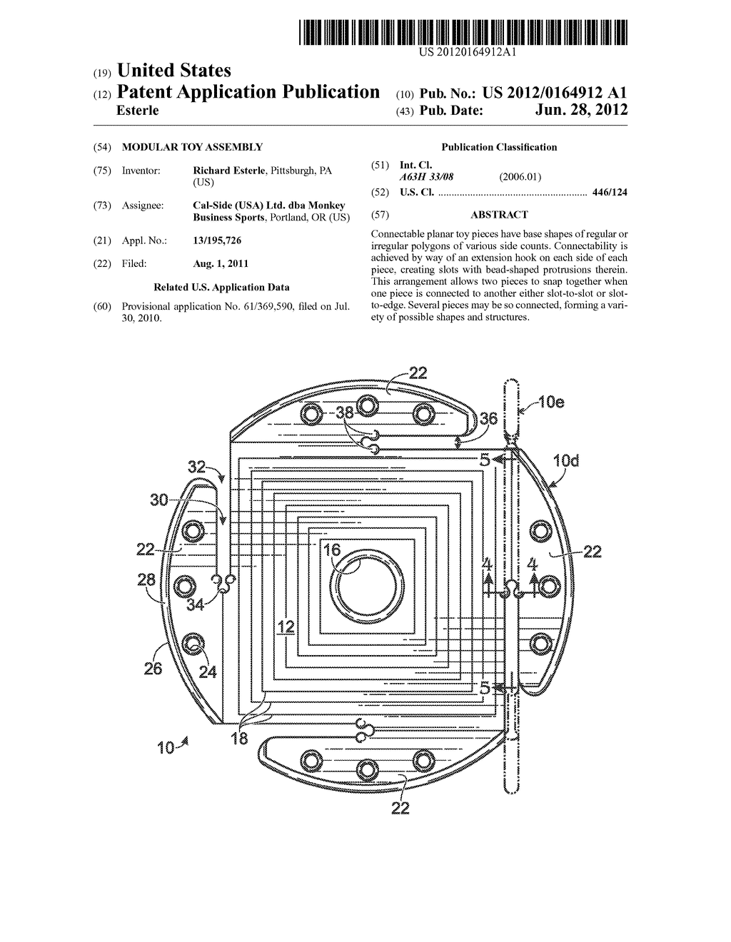 MODULAR TOY ASSEMBLY - diagram, schematic, and image 01