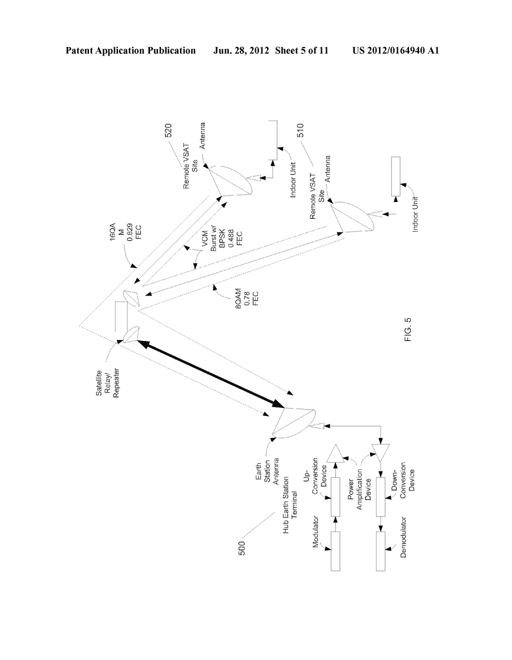 Method and System for Adaptive Coding and Modulation (ACM) for Supporting     Mesh Network Connectivity for Multipoint Networks - diagram, schematic, and image 06