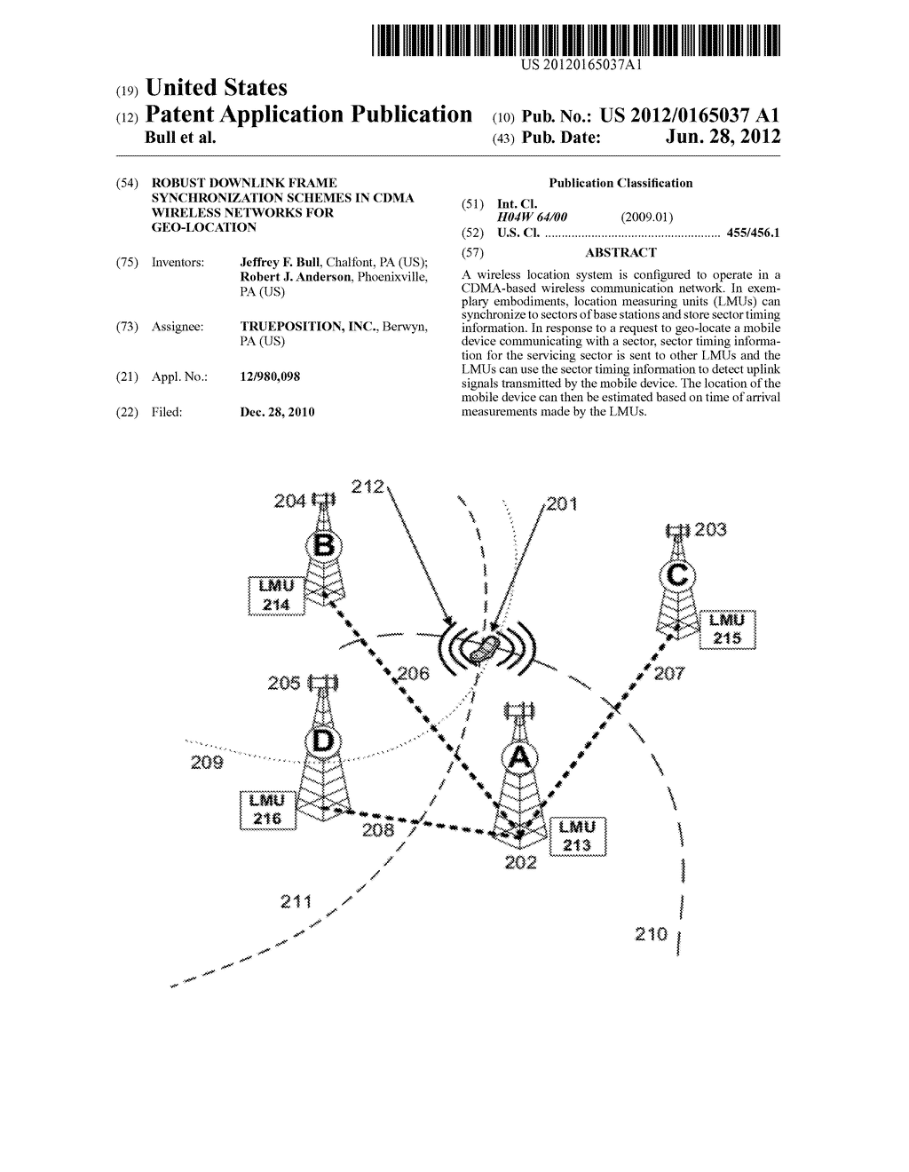 Robust Downlink Frame Synchronization Schemes in CDMA Wireless Networks     for Geo-Location - diagram, schematic, and image 01