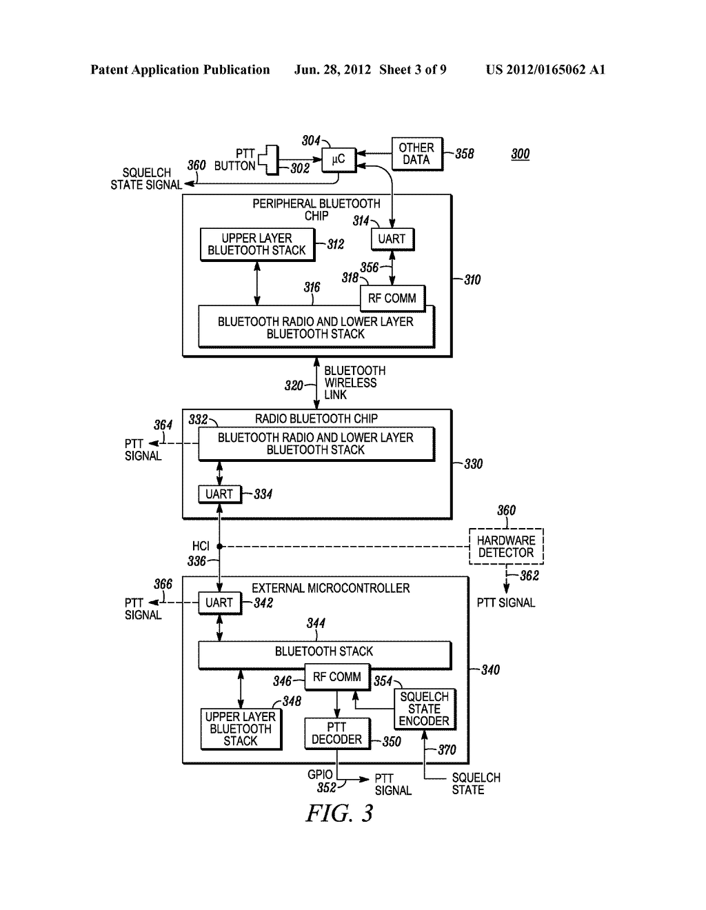 METHOD AND APPARATUS FOR COMMUNICATING PUSH-TO-TALK STATE TO A     COMMUNICATION DEVICE - diagram, schematic, and image 04