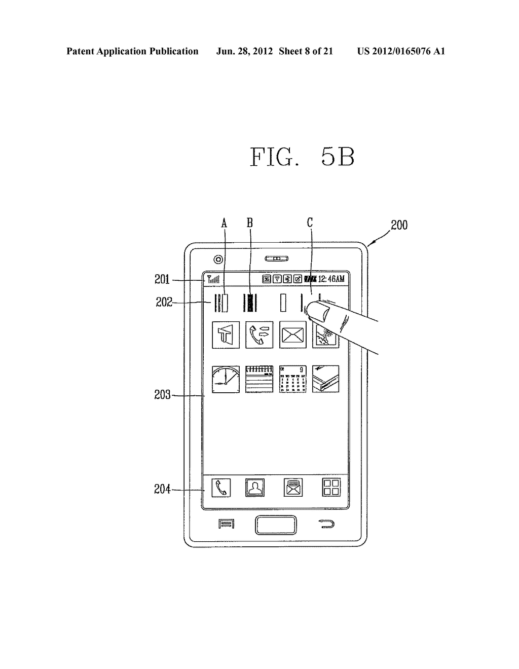 MOBILE TERMINAL AND METHOD FOR CHANGING PAGE THEREOF - diagram, schematic, and image 09