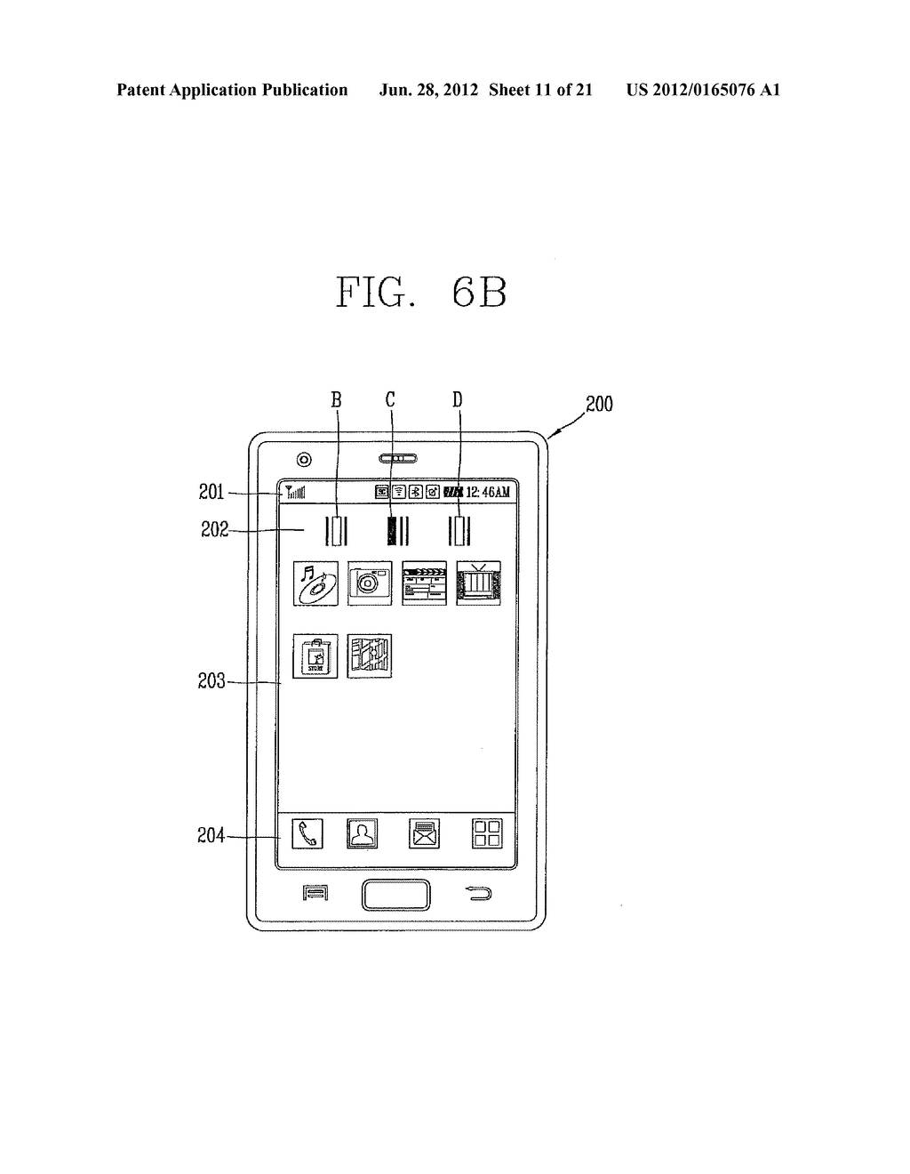 MOBILE TERMINAL AND METHOD FOR CHANGING PAGE THEREOF - diagram, schematic, and image 12