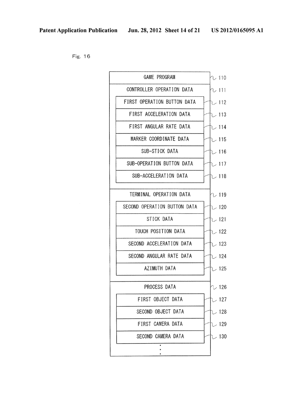 GAME SYSTEM, GAME APPARATUS, STORAGE MEDIUM HAVING GAME PROGRAM STORED     THEREIN, AND GAME PROCESS METHOD - diagram, schematic, and image 15