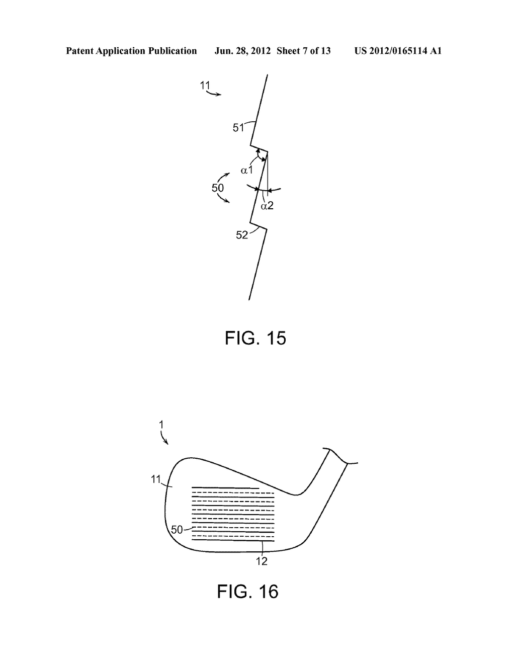 GOLF CLUB HEAD HAVING A GROOVED AND TEXTURED FACE - diagram, schematic, and image 08