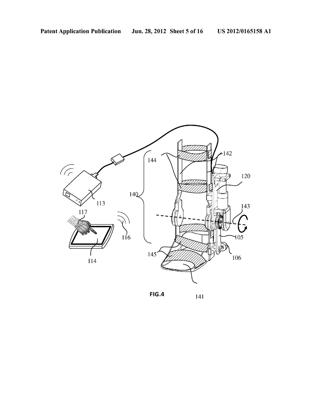 Wearable and convertible passive and active movement training robot:     apparatus and method - diagram, schematic, and image 06