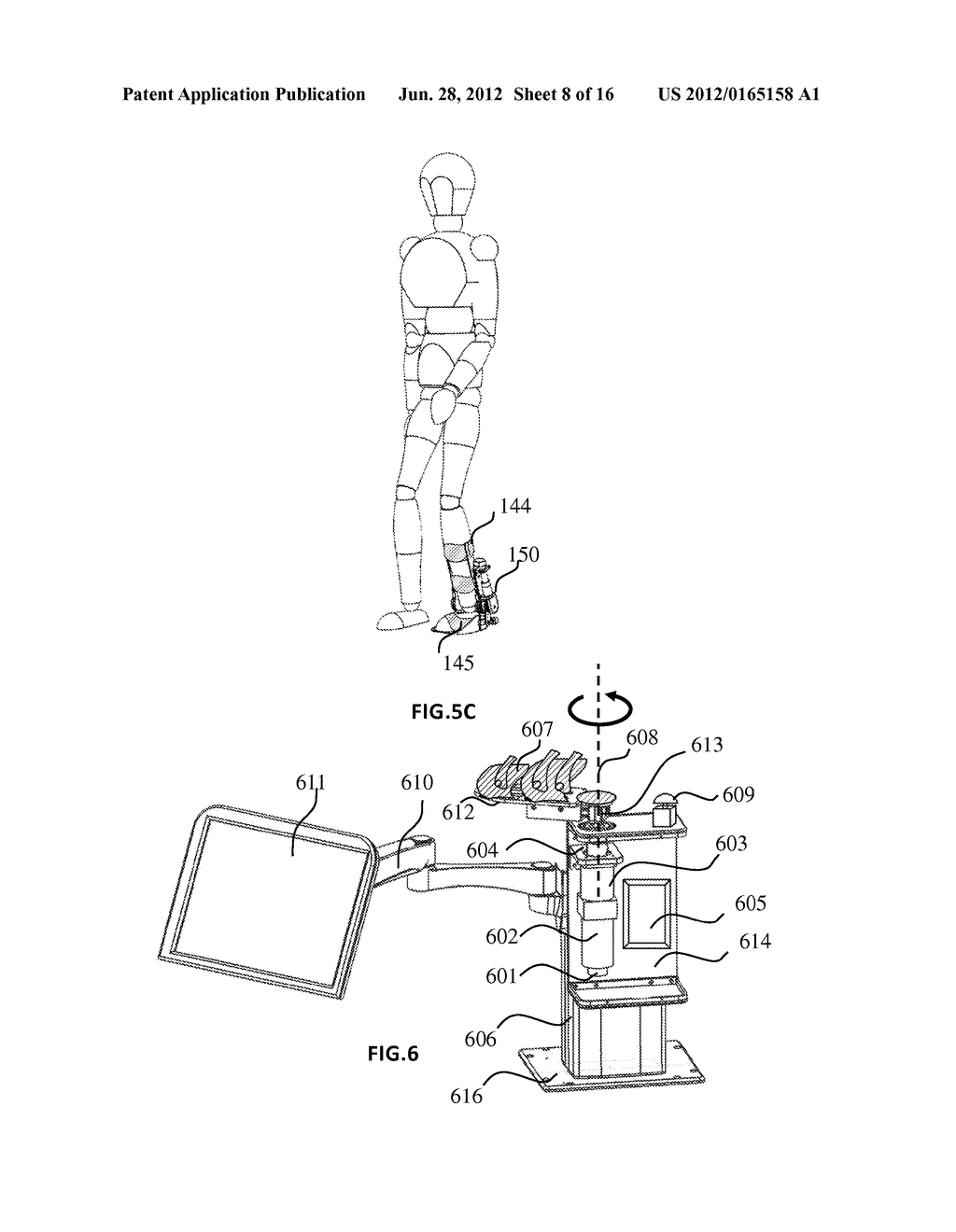 Wearable and convertible passive and active movement training robot:     apparatus and method - diagram, schematic, and image 09