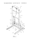 FOLDING TREADMILL POSITIONING STRUCTURE diagram and image