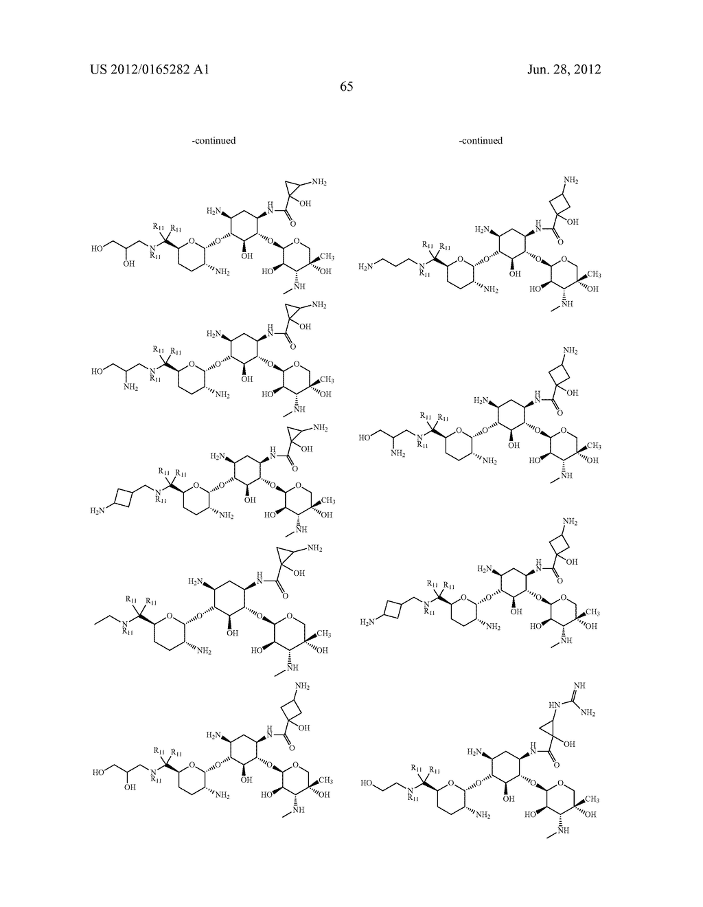 ANTIBACTERIAL AMINOGLYCOSIDE ANALOGS - diagram, schematic, and image 66