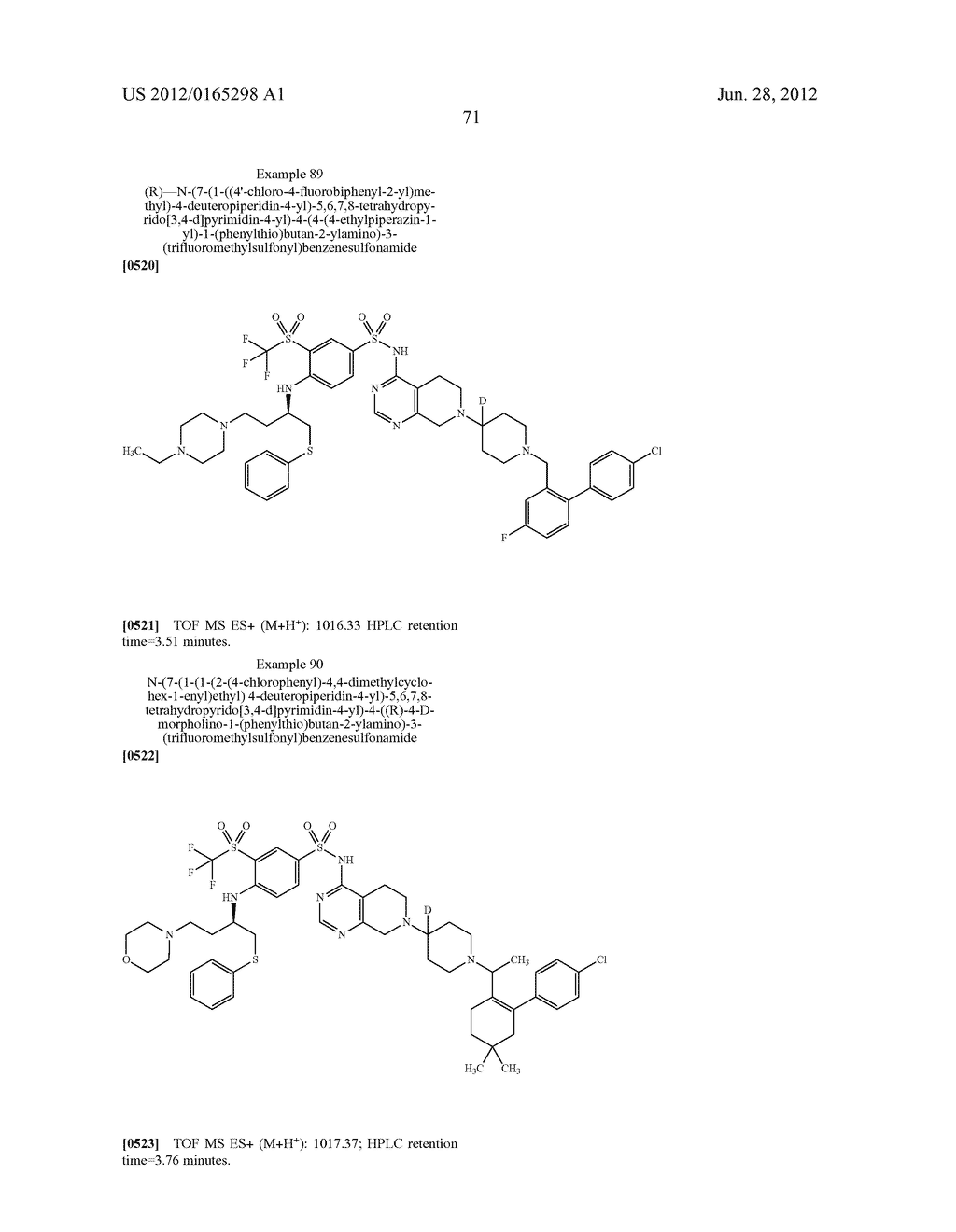 SULFONAMIDE COMPOUNDS - diagram, schematic, and image 72