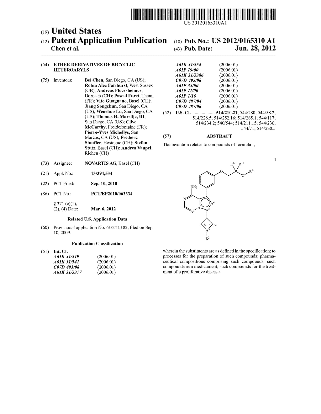 ETHER DERIVATIVES OF BICYCLIC HETEROARYLS - diagram, schematic, and image 01