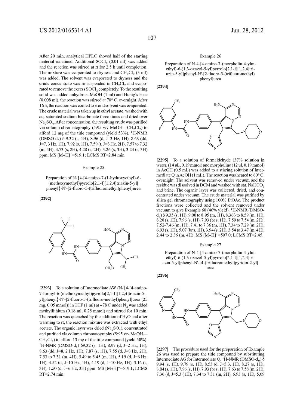 SUBSTITUTED 4-AMINO-PYRROLOTRIAZINE DERIVATIVES USEFUL FOR TREATING     HYPER-PROLIFERATIVE DISORDERS AND DISEASES ASSOCIATED WITH ANGIOGENESIS - diagram, schematic, and image 108