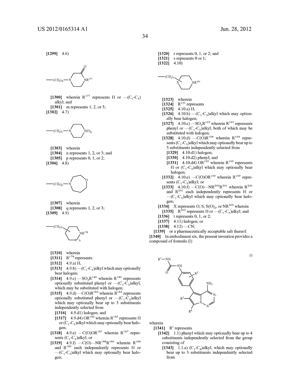 SUBSTITUTED 4-AMINO-PYRROLOTRIAZINE DERIVATIVES USEFUL FOR TREATING     HYPER-PROLIFERATIVE DISORDERS AND DISEASES ASSOCIATED WITH ANGIOGENESIS - diagram, schematic, and image 35