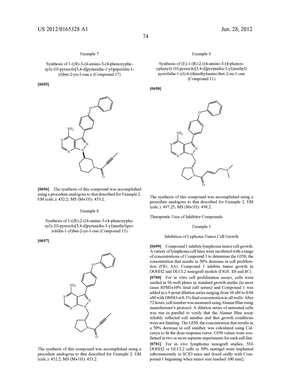 INHIBITORS OF B LYMPHOCYTE KINASE - diagram, schematic, and image 82