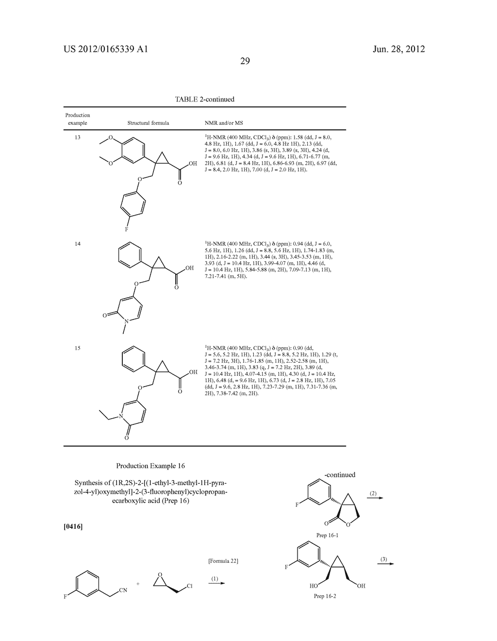 CYCLOPROPANE DERIVATIVES - diagram, schematic, and image 30