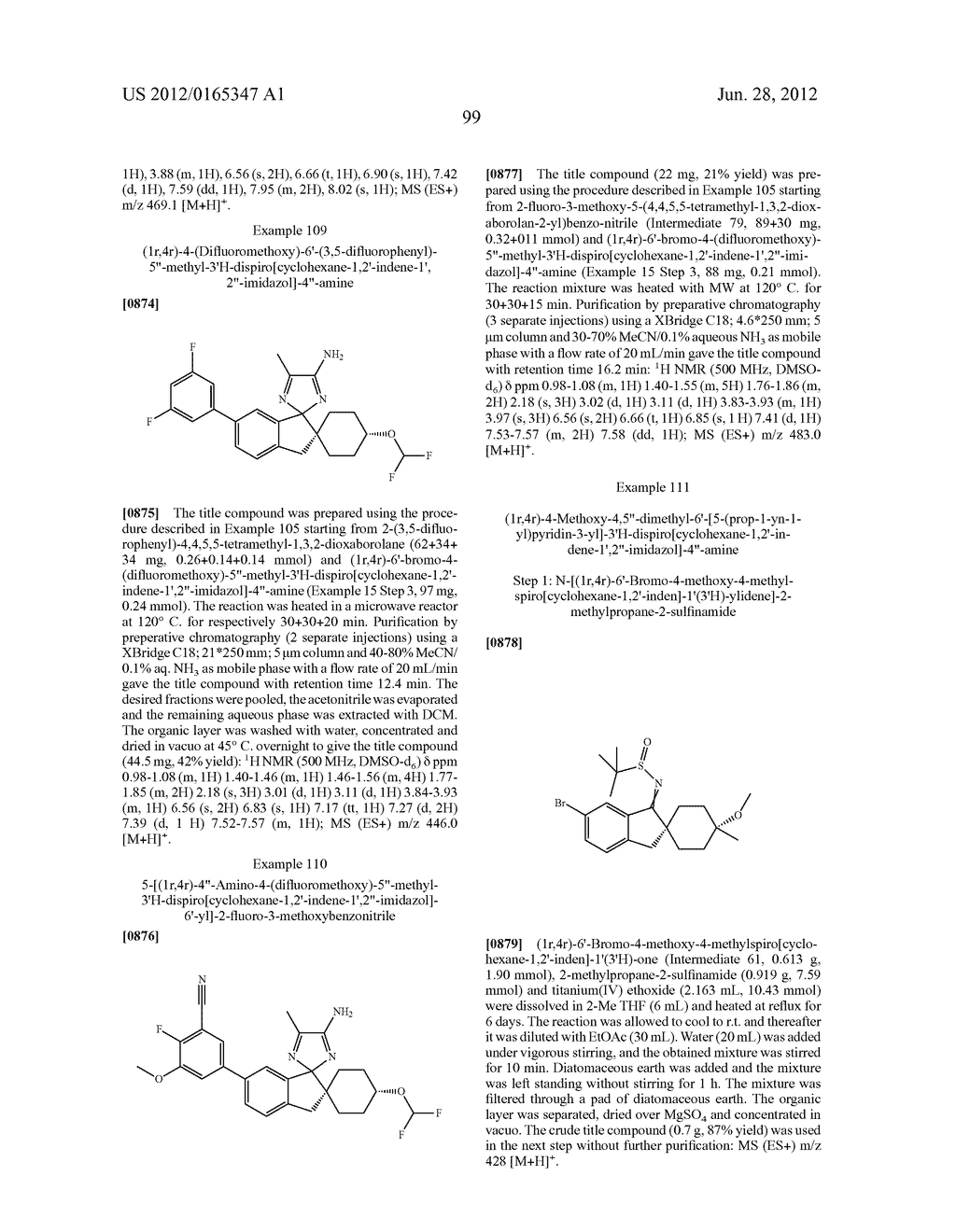 Compounds and their use as BACE Inhibitors - diagram, schematic, and image 108