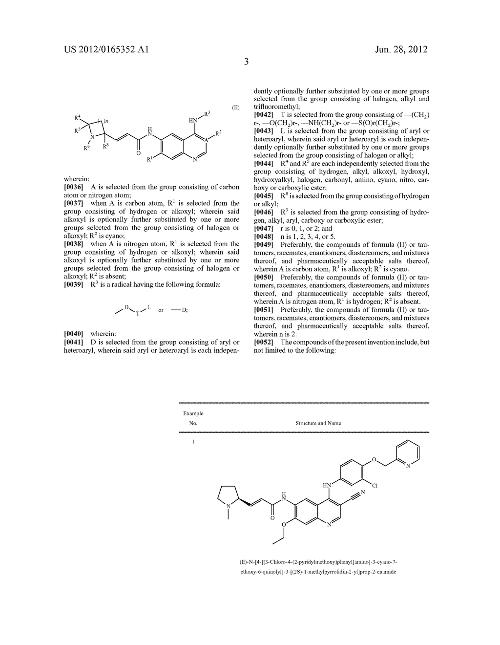 6-AMINO QUINAZOLINE OR 3-CYANO QUINOLINE DERIVATIVES, PREPARATION METHODS     AND PHARMACEUTICAL USES THEREOF - diagram, schematic, and image 04