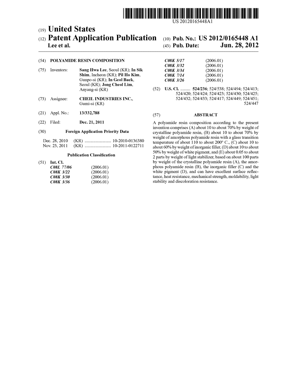 Polyamide Resin Composition - diagram, schematic, and image 01