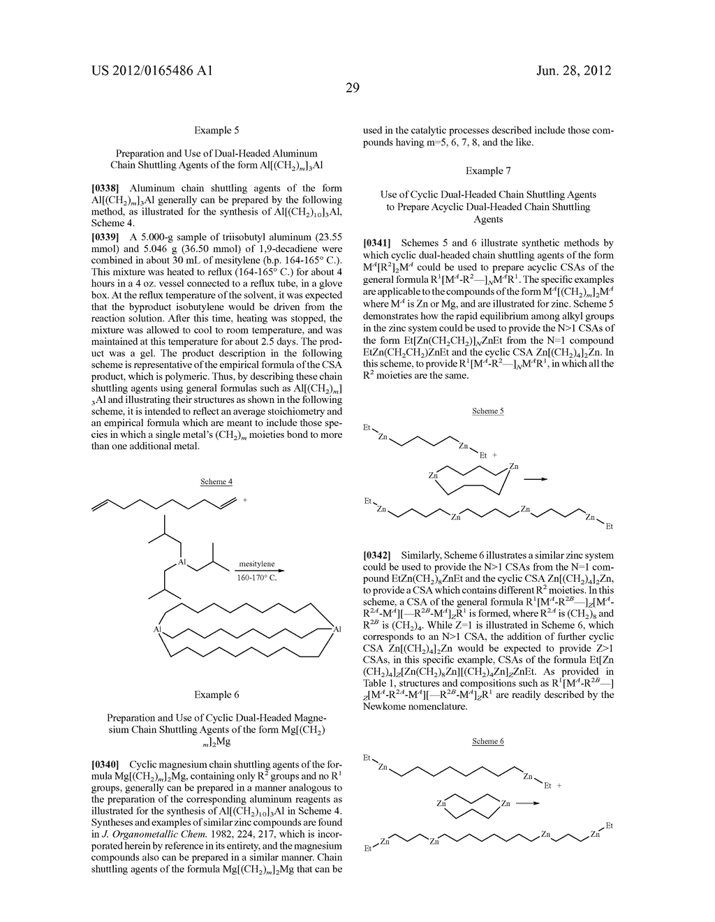 DUAL- OR MULTI-HEADED CHAIN SHUTTLING AGENTS AND THEIR USE FOR PREPARATION     OF BLOCK COPOLYMERS - diagram, schematic, and image 30