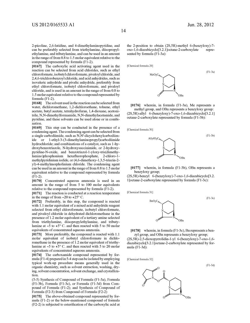 OPTICALLY ACTIVE DIAZABICYCLOOCTANE DERIVATIVES AND PROCESS FOR PREPARING     THE SAME - diagram, schematic, and image 15