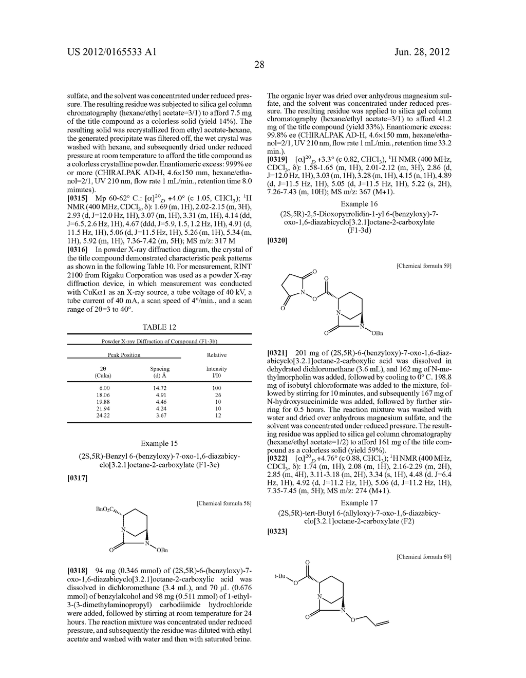 OPTICALLY ACTIVE DIAZABICYCLOOCTANE DERIVATIVES AND PROCESS FOR PREPARING     THE SAME - diagram, schematic, and image 29