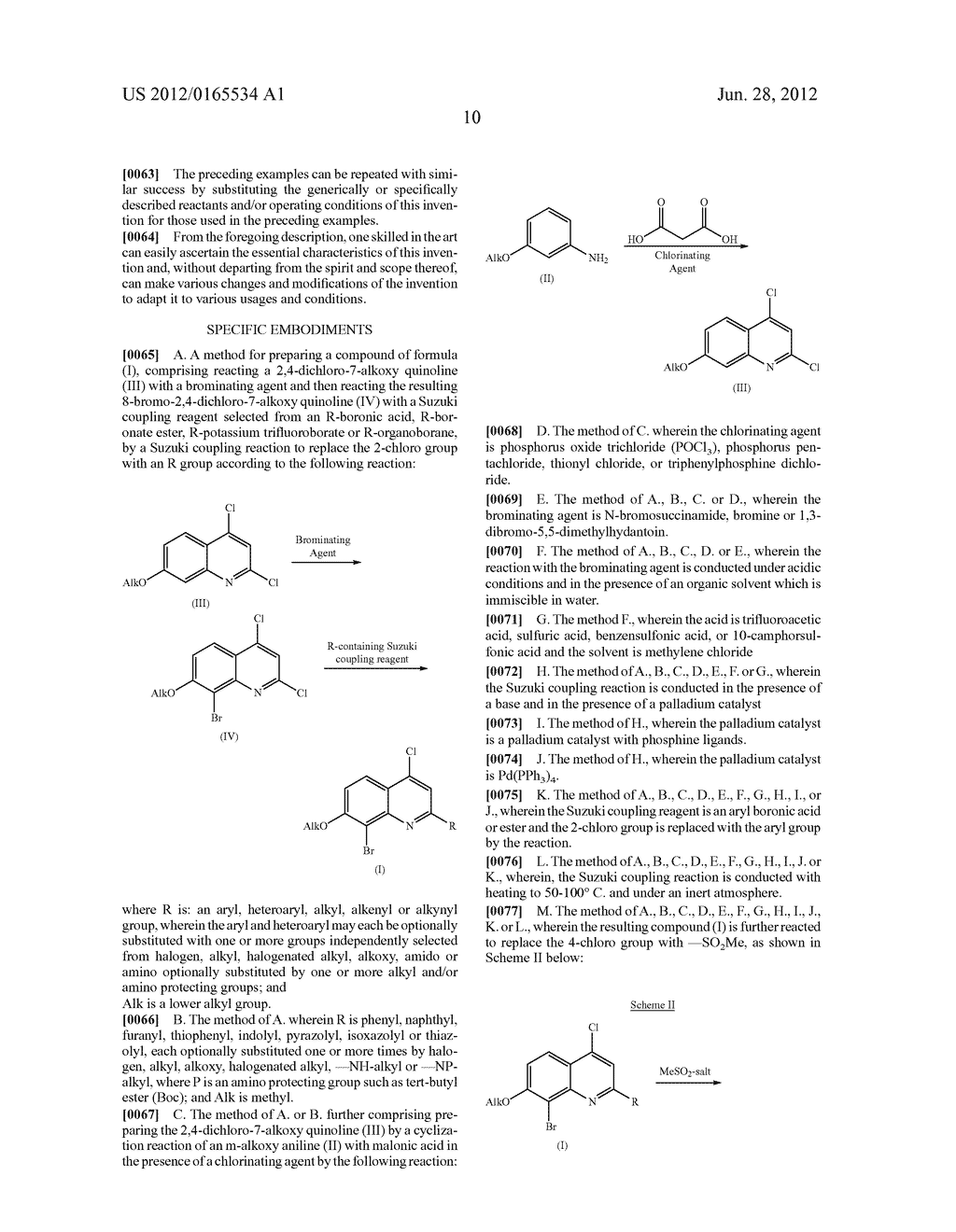 PROCESS FOR PREPARING BROMO-SUBSTITUTED QUINOLINES - diagram, schematic, and image 11