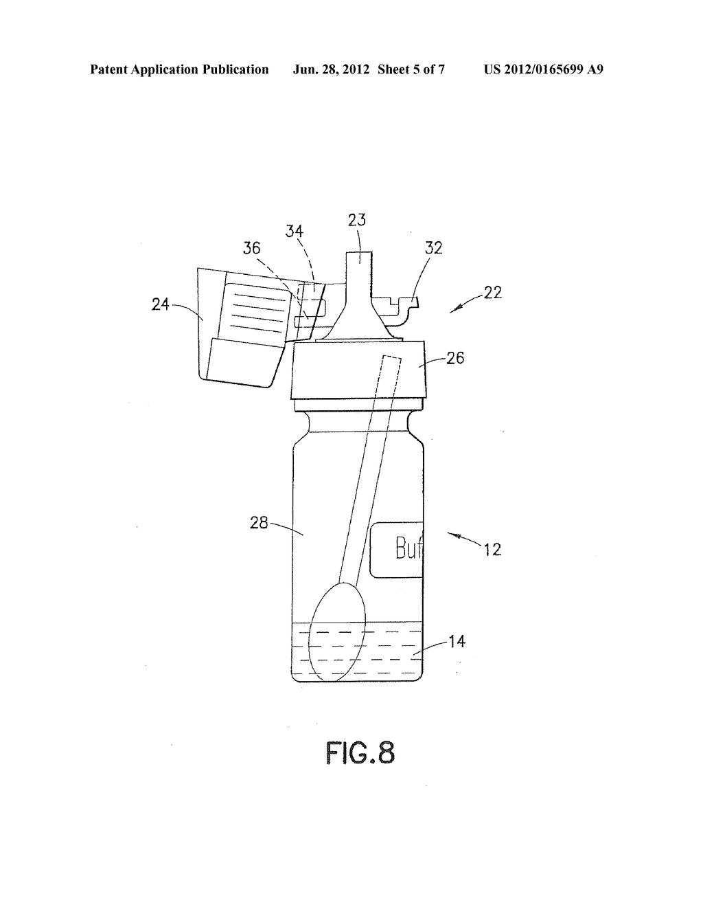 Method and Apparatus for Collecting and Preparing Biological Samples for     Testing - diagram, schematic, and image 06