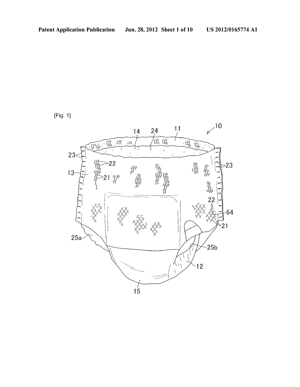 DISPOSABLE WEARING ARTICLE - diagram, schematic, and image 02