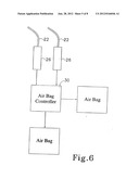 SENSOR PAD FOR CONTROLLING AIRBAG DEPLOYMENT AND ASSOCIATED SUPPORT diagram and image