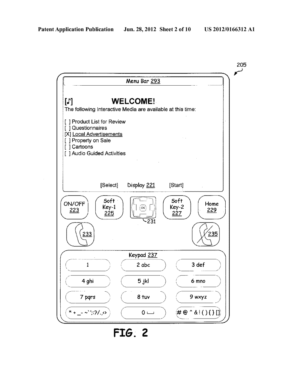 MOBILE DEVICE THAT PRESENTS INTERACTIVE MEDIA AND PROCESSES USER RESPONSE - diagram, schematic, and image 03