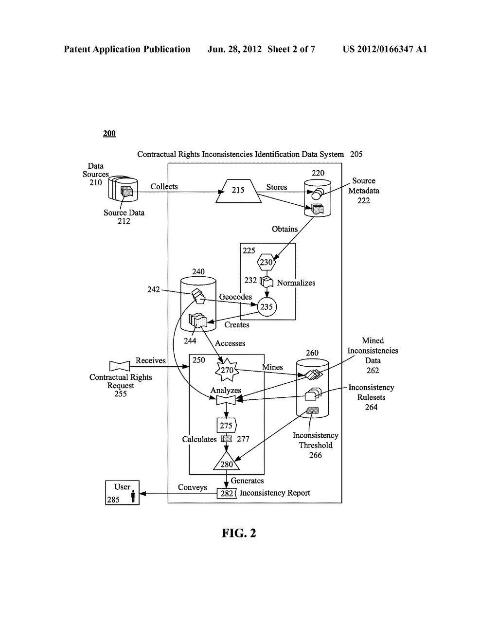 GEOSPATIAL INCONSISTENCIES IDENTIFICATION DATA SYSTEM BASED ON CONTRACTUAL     RIGHTS AND GEOGRAPHICAL NETWORK ANALYSIS - diagram, schematic, and image 03