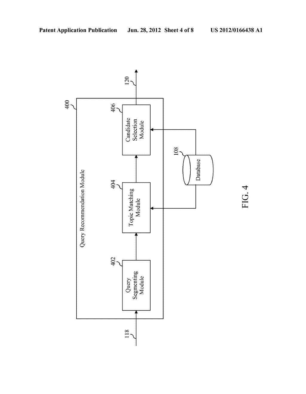 SYSTEM AND METHOD FOR RECOMMENDING QUERIES RELATED TO TRENDING TOPICS     BASED ON A RECEIVED QUERY - diagram, schematic, and image 05