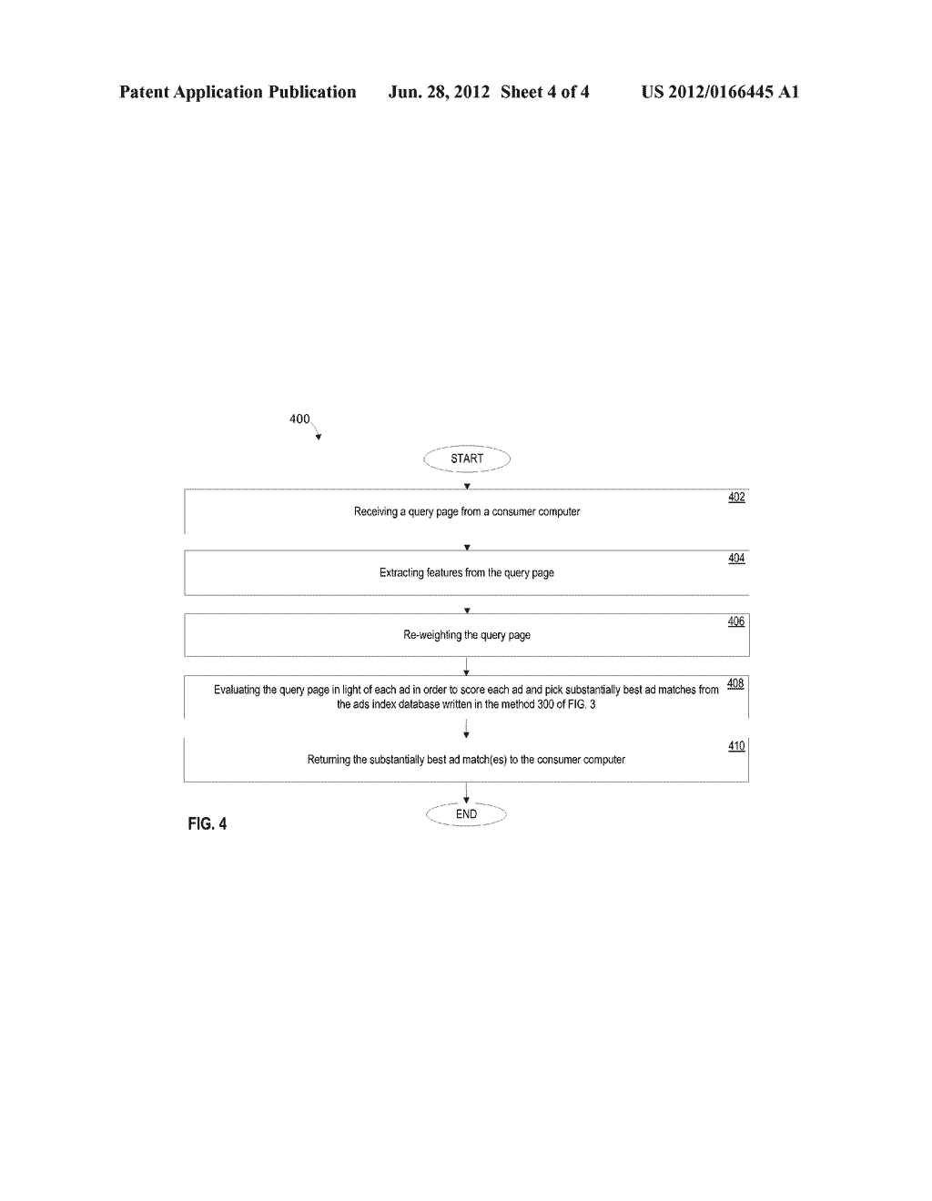 METHOD, APPARATUS AND COMPUTER READABLE MEDIUM FOR INDEXING     ADVERTISEMENTS TO COMBINE RELEVANCE WITH CONSUMER CLICK FEEDBACK - diagram, schematic, and image 05