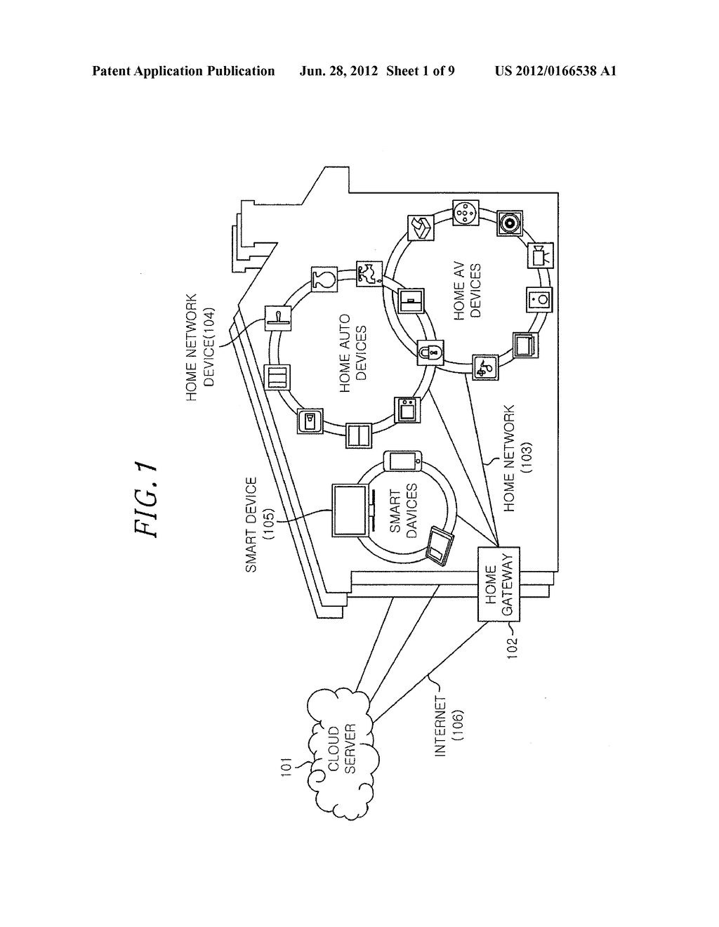 VIRTUAL SMART HOME SYSTEM, SERVER, HOME GATEWAY BASED ON CLOUD COMPUTING     AND SMART HOME SERVICE METHOD - diagram, schematic, and image 02